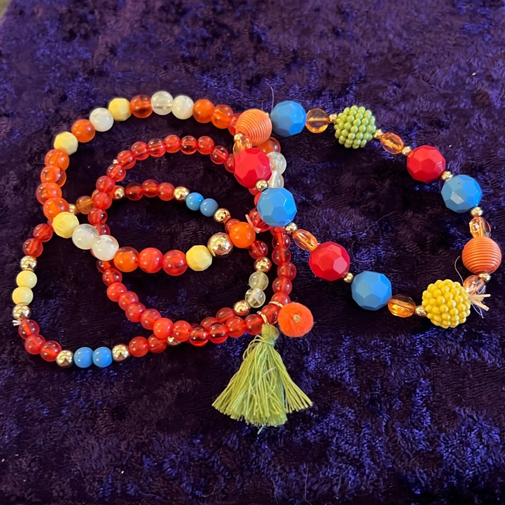 Tropical Themed Stretch Bracelets
